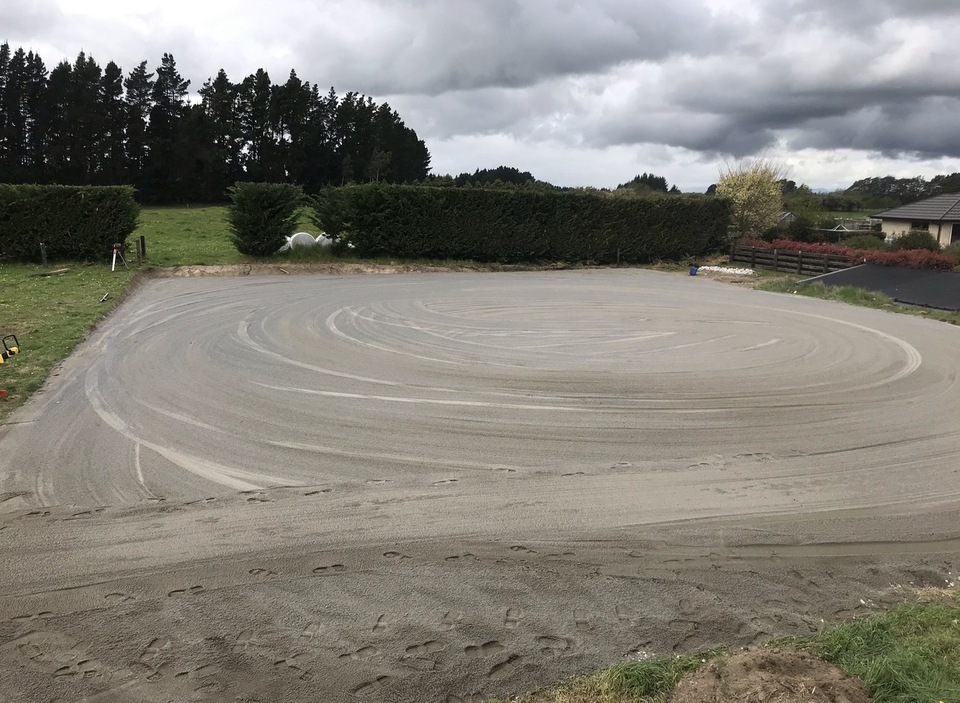 Completed horse arena riding surface in West Melton